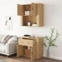 Aparador alto madera contrachapada color roble de vidaXL, Aparadores - Ref: Foro24-3185370, Precio: 172,32 €, Descuento: %