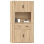 Aparador alto madera contrachapada color roble de vidaXL, Aparadores - Ref: Foro24-3185370, Precio: 177,45 €, Descuento: %