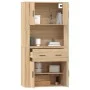 Aparador alto madera contrachapada color roble de vidaXL, Aparadores - Ref: Foro24-3185370, Precio: 172,32 €, Descuento: %