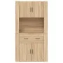 Aparador alto madera contrachapada color roble de vidaXL, Aparadores - Ref: Foro24-3185370, Precio: 172,32 €, Descuento: %