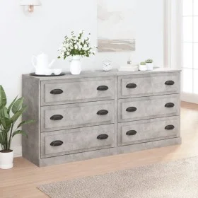 Sideboards 2 pcs concrete gray plywood by vidaXL, Sideboards - Ref: Foro24-3185243, Price: 183,52 €, Discount: %