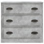 Aparadores 2 uds madera contrachapada gris hormigón de vidaXL, Aparadores - Ref: Foro24-3185243, Precio: 186,41 €, Descuento: %