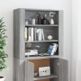 Aparador alto de madera contrachapada gris Sonoma de vidaXL, Aparadores - Ref: Foro24-3185365, Precio: 154,15 €, Descuento: %