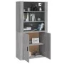 Aparador alto de madera contrachapada gris Sonoma de vidaXL, Aparadores - Ref: Foro24-3185365, Precio: 150,84 €, Descuento: %