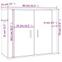 Aparador alto de madera contrachapada gris Sonoma de vidaXL, Aparadores - Ref: Foro24-3185365, Precio: 154,15 €, Descuento: %