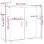 Aparador alto de madera contrachapada gris Sonoma de vidaXL, Aparadores - Ref: Foro24-3185365, Precio: 150,84 €, Descuento: %
