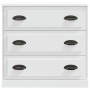 Aparadores 2 piezas madera contrachapada blanco de vidaXL, Aparadores - Ref: Foro24-3185239, Precio: 192,56 €, Descuento: %
