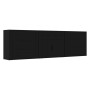 Aparadores 3 piezas madera contrachapada negro de vidaXL, Aparadores - Ref: Foro24-3185424, Precio: 267,53 €, Descuento: %