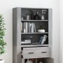Aparador alto de madera contrachapada gris Sonoma de vidaXL, Aparadores - Ref: Foro24-3185381, Precio: 159,10 €, Descuento: %