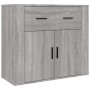 Aparador alto de madera contrachapada gris Sonoma de vidaXL, Aparadores - Ref: Foro24-3185381, Precio: 159,10 €, Descuento: %