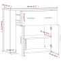 Aparador alto de madera contrachapada gris Sonoma de vidaXL, Aparadores - Ref: Foro24-3185381, Precio: 159,10 €, Descuento: %