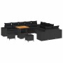 Conjunto de sofá de jardín 13 pcs Negro ratán sintético en Sofás de exterior | Comprar online en Foru.es
