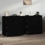 Aparadores 2 uds madera contrachapada negro de vidaXL, Aparadores - Ref: Foro24-3185408, Precio: 197,33 €, Descuento: %
