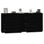 Aparadores 2 uds madera contrachapada negro de vidaXL, Aparadores - Ref: Foro24-3185408, Precio: 194,34 €, Descuento: %