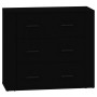 Aparadores 2 uds madera contrachapada negro de vidaXL, Aparadores - Ref: Foro24-3185408, Precio: 197,33 €, Descuento: %