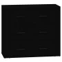 Aparadores 2 uds madera contrachapada negro de vidaXL, Aparadores - Ref: Foro24-3185408, Precio: 194,34 €, Descuento: %