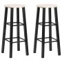 Taburetes de cocina 2 unidades MDF negros de vidaXL, Taburetes de cocina - Ref: Foro24-284388, Precio: 63,17 €, Descuento: %