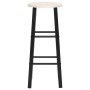Taburetes de cocina 2 unidades MDF negros de vidaXL, Taburetes de cocina - Ref: Foro24-284388, Precio: 63,17 €, Descuento: %