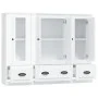 High wooden sideboard 3 pieces glossy white plywood by vidaXL, Sideboards - Ref: Foro24-3185297, Price: 220,43 €, Discount: %