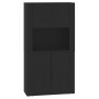 Aparador alto madera contrachapada negro de vidaXL, Aparadores - Ref: Foro24-3185352, Precio: 172,18 €, Descuento: %