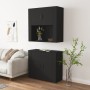 Aparador alto madera contrachapada negro de vidaXL, Aparadores - Ref: Foro24-3185352, Precio: 172,18 €, Descuento: %