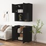 Aparador alto madera contrachapada negro de vidaXL, Aparadores - Ref: Foro24-3185352, Precio: 172,18 €, Descuento: %