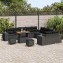 Conjunto de sofá de jardín 13 pcs Negro ratán sintético en Sofás de exterior | Comprar online en Foru.es