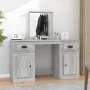 Tocador con espejo color gris Sonoma 130x50x132,5 cm de vidaXL, Tocadores para dormitorios - Ref: Foro24-3185341, Precio: 157...
