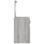 Tocador con espejo color gris Sonoma 130x50x132,5 cm de vidaXL, Tocadores para dormitorios - Ref: Foro24-3185341, Precio: 157...