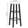 Taburetes de cocina 2 unidades MDF negros de vidaXL, Taburetes de cocina - Ref: Foro24-284388, Precio: 63,17 €, Descuento: %