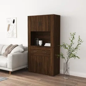 Tall brown oak plywood sideboard by vidaXL, Sideboards - Ref: Foro24-3185374, Price: 135,96 €, Discount: %