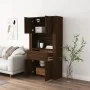 Aparador alto madera contrachapada marrón roble de vidaXL, Aparadores - Ref: Foro24-3185374, Precio: 135,96 €, Descuento: %
