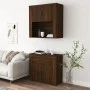 Aparador alto madera contrachapada marrón roble de vidaXL, Aparadores - Ref: Foro24-3185374, Precio: 135,96 €, Descuento: %