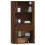 Aparador alto madera contrachapada marrón roble de vidaXL, Aparadores - Ref: Foro24-3185374, Precio: 142,01 €, Descuento: %