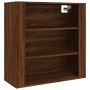 Aparador alto madera contrachapada marrón roble de vidaXL, Aparadores - Ref: Foro24-3185382, Precio: 139,66 €, Descuento: %