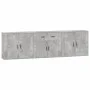 Aparadores 3 piezas madera contrachapada gris hormigón de vidaXL, Aparadores - Ref: Foro24-3185419, Precio: 257,08 €, Descuen...