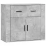 Aparadores 3 piezas madera contrachapada gris hormigón de vidaXL, Aparadores - Ref: Foro24-3185419, Precio: 257,08 €, Descuen...