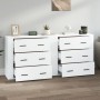 Aparadores 2 piezas madera contrachapada blanco de vidaXL, Aparadores - Ref: Foro24-3185407, Precio: 188,89 €, Descuento: %