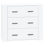 Aparadores 2 piezas madera contrachapada blanco de vidaXL, Aparadores - Ref: Foro24-3185407, Precio: 188,89 €, Descuento: %