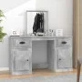 Dressing table with concrete gray mirror 130x50x132.5 cm by vidaXL, Bedroom Dressers - Ref: Foro24-3185339, Price: 149,37 €, ...