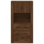Aparador alto madera contrachapada marrón roble de vidaXL, Aparadores - Ref: Foro24-3185390, Precio: 153,66 €, Descuento: %