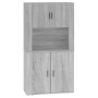 Aparador alto de madera contrachapada gris Sonoma de vidaXL, Aparadores - Ref: Foro24-3185357, Precio: 164,18 €, Descuento: %
