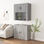 Aparador alto de madera contrachapada gris Sonoma de vidaXL, Aparadores - Ref: Foro24-3185357, Precio: 164,18 €, Descuento: %