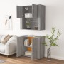 Aparador alto de madera contrachapada gris Sonoma de vidaXL, Aparadores - Ref: Foro24-3185357, Precio: 164,18 €, Descuento: %