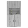 Aparador alto de madera contrachapada gris Sonoma de vidaXL, Aparadores - Ref: Foro24-3185357, Precio: 164,18 €, Descuento: %