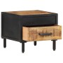 Mesita de noche de madera de mango rugosa 40x40x35 cm de vidaXL, Mesitas de noche - Ref: Foro24-288472, Precio: 72,93 €, Desc...