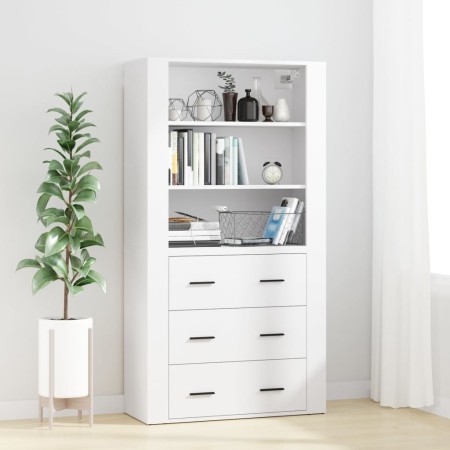 Aparador alto madera contrachapada blanco de vidaXL, Aparadores - Ref: Foro24-3185391, Precio: 154,36 €, Descuento: %
