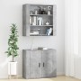 Aparador alto madera contrachapada gris hormigón de vidaXL, Aparadores - Ref: Foro24-3185363, Precio: 162,25 €, Descuento: %