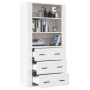 Aparador alto madera contrachapada blanco de vidaXL, Aparadores - Ref: Foro24-3185391, Precio: 154,36 €, Descuento: %