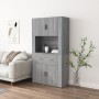 Aparador alto de madera contrachapada gris Sonoma de vidaXL, Aparadores - Ref: Foro24-3185373, Precio: 165,93 €, Descuento: %